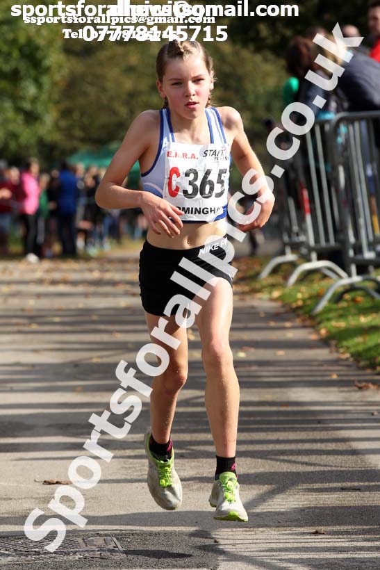 Girls under-13 3 stage road relay, 2019 ERRA 6 and 4 Stage Relay and Young Athletes.  Photo: David T. Hewitson/Sports for All Pics